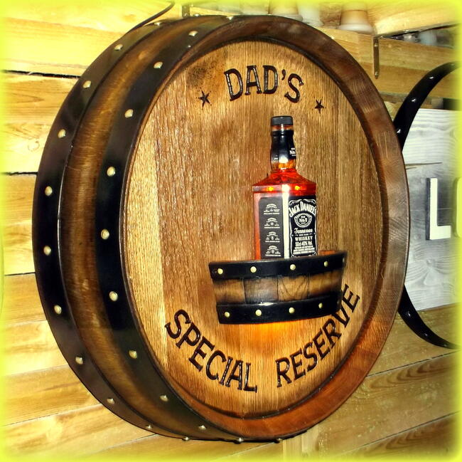 Beczka Barek Bar Wine Barrel Barskåp HemmaBar Fars dag
