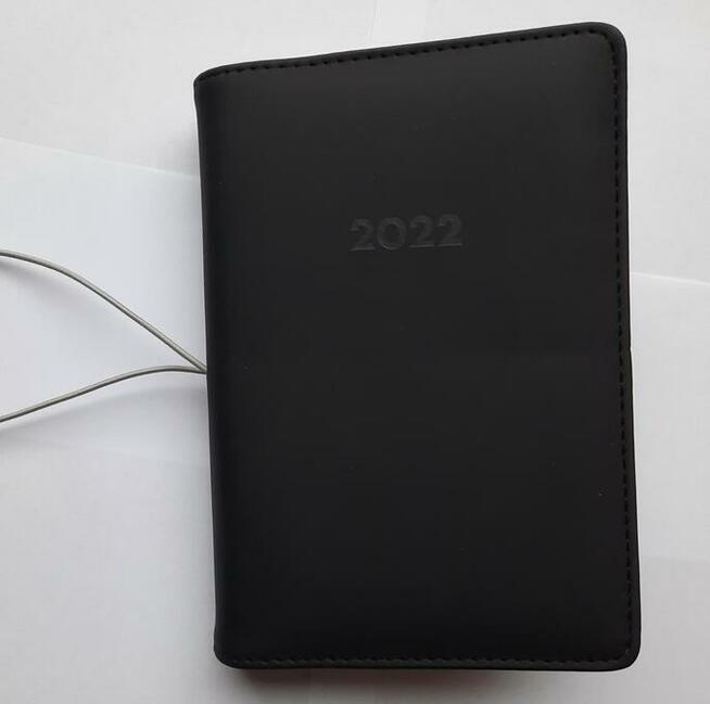 okładki organizera na gumkę czarny planer