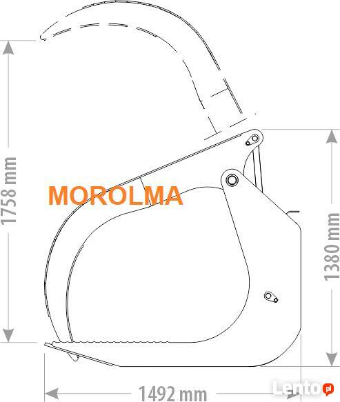 Zgrabiarka do gałezi leśna, brona do lasu FK MACHINERY grabie