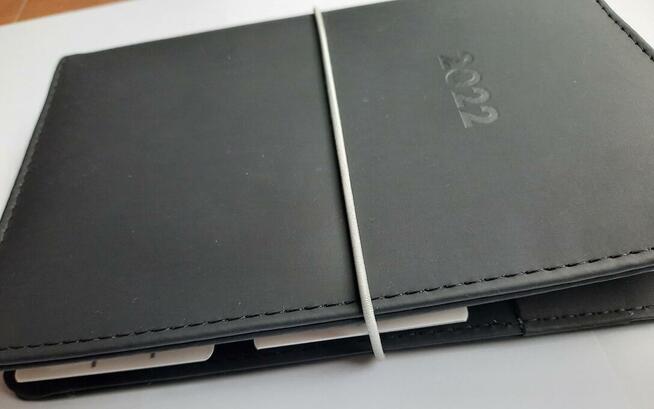 okładki organizera na gumkę czarny planer