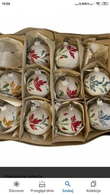 Lampki choinkowe z PRL-u bombki PRL