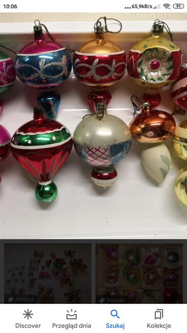 Lampki choinkowe z PRL-u bombki PRL