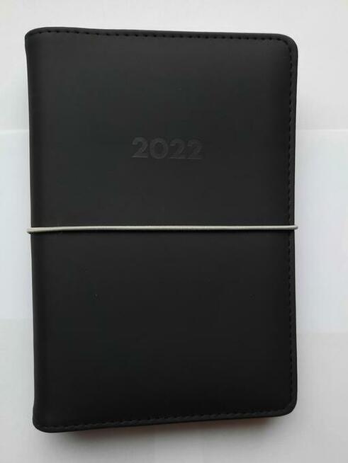 okładki organizera na gumkę czarny planer