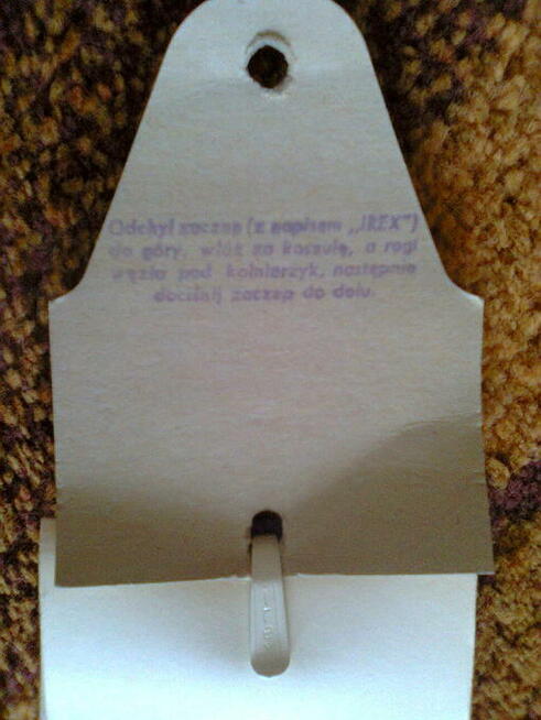 Krawat BEZ WIĄZANIA zapinany na klips wsuwany na ślub , wese