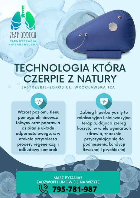 Komora hiperbaryczna- sesje tlenoterapii