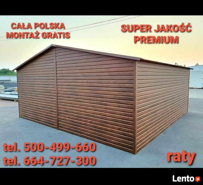 Garaż PREMIUM 3x5 dwuspad br uchylna ZŁOTY DĄB Cała Polska