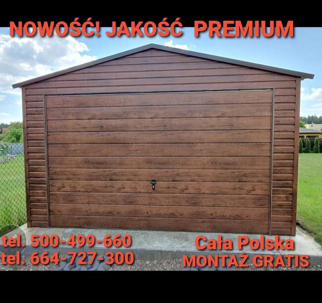 Garaż 6x6 2xuchylna DWUSPAD okucia OKLEINA nowość POLSKA !