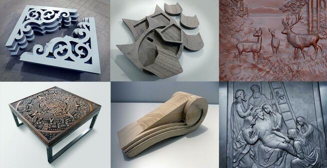 Frezowanie, grawerowanie cięcie sklejki, drewna, dibondu