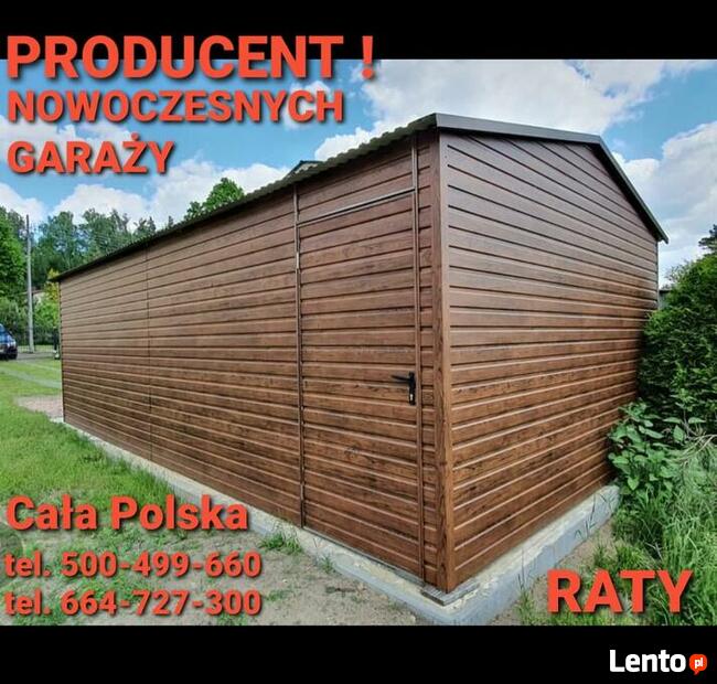 Garaż 6x6 2xuchylna DWUSPAD okucia OKLEINA nowość POLSKA !