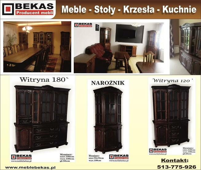 Witryna 180 Bekas Producent Mebli Dostawa Raty Dąb