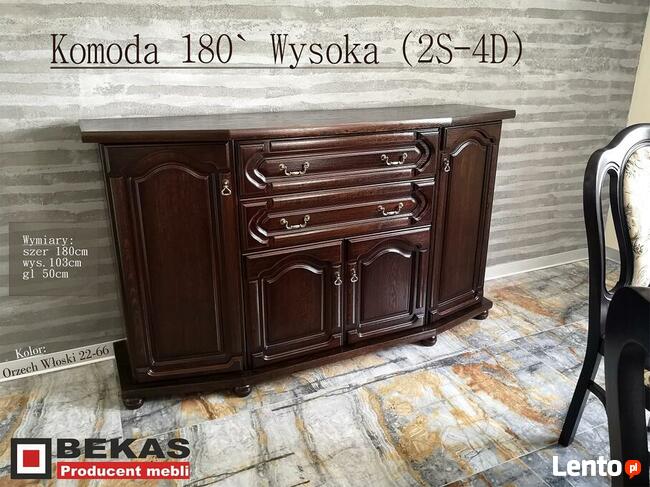 Stylowy Komplet Mebli Dębowych do Salonu Bekas Producent
