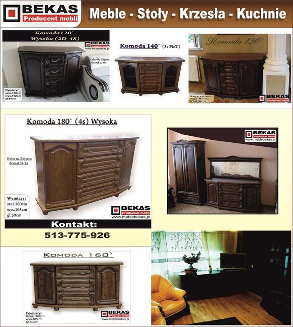 Stylowy Komplet Mebli Dębowych do Salonu Bekas Producent