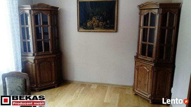 Stylowy Komplet Mebli Dębowych do Salonu Bekas Producent