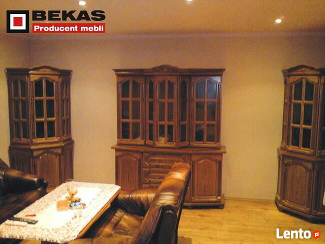 Stylowy Komplet Mebli Dębowych do Salonu Bekas Producent