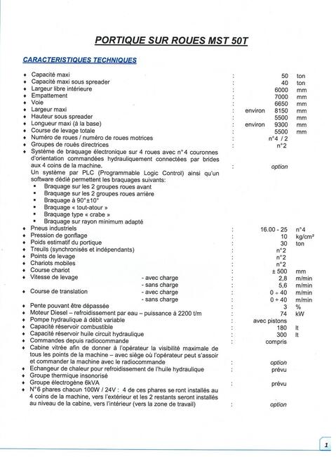 Suwnica bramowa kołowa 50 T