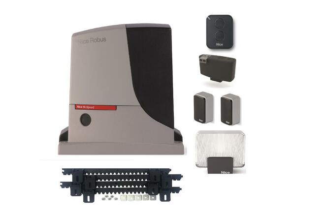 Nice Robus 500 HS - zestaw + lampa led + listwa zębata