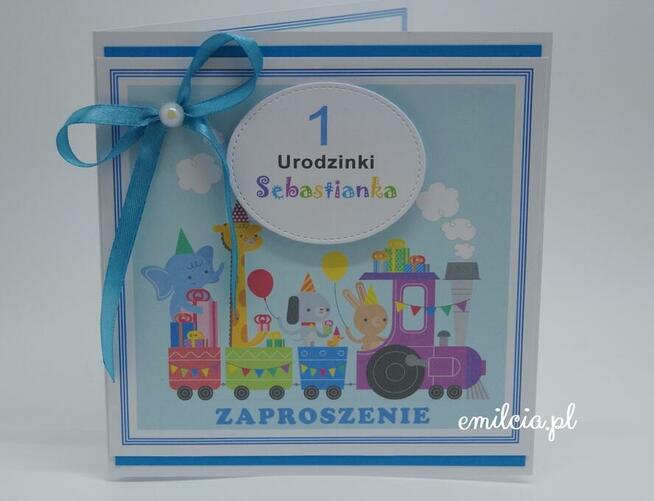 Zaproszenia + Koperta / URODZiNY, HAPPY BIRTHDAY, ROCZEK