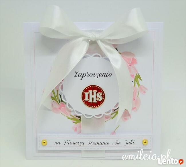 Tanie Zaproszenia + Koperta Komunia / Chrzest / Sezon 2020r.