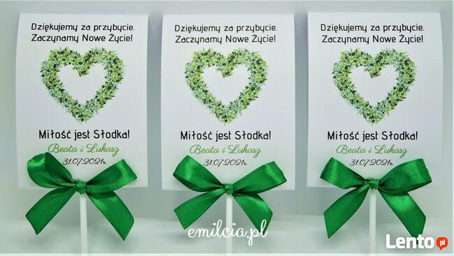 OFERUJĘ :) Podziękowania dla Gości Ślub Wesele Wedding