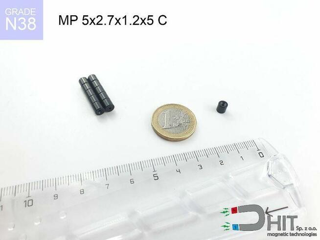 MP 5x2.7/1.2x5 C [N38] magnes pierścieniowy magnes neodymowy