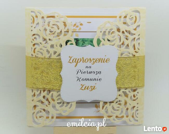 Tanie Zaproszenia + Koperta Komunia / Chrzest / Sezon 2020r.