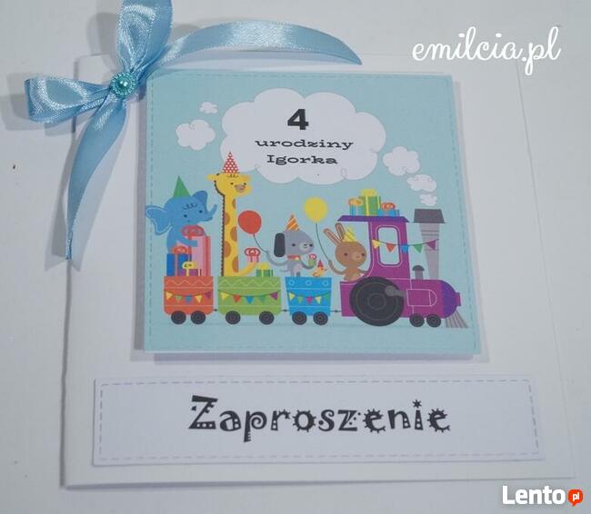 Zaproszenia + Koperta / URODZiNY, HAPPY BIRTHDAY, ROCZEK