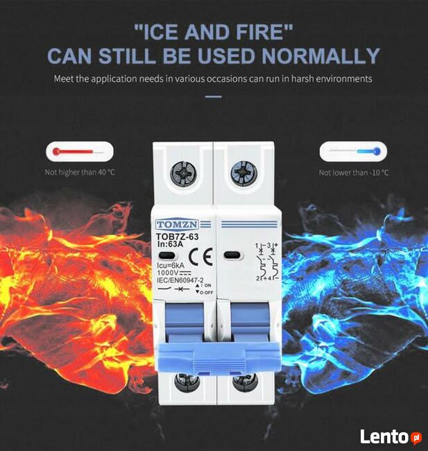 Wyłącznik nadprądowy DC 1000V 16 A 2P FOTOWOLTIKA