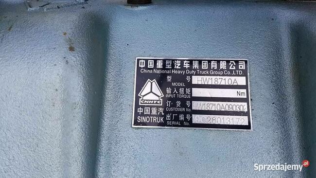 Chiński silnik WD615 99, 302kW, 2200r/min