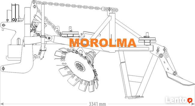 Pług leśny aktywny FK MACHINERY by KOŁASZEWSKI 1-talerzowy
