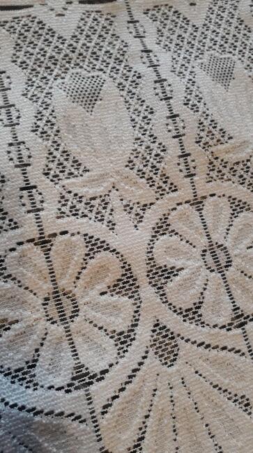 Biała zazdrostka panelowa wys 30 cm firanka