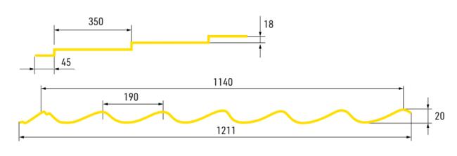 Blacha blachodachówka TWIST, cięta na wymiar, pokrycie