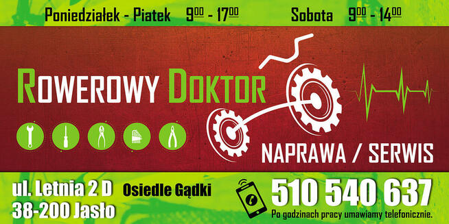 Rowerowy Doktor Firma Naprawi każdy typ roweru