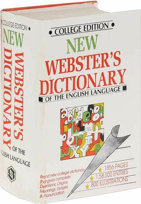 Gigantyczny słownik NEW WEBSTERS DICTIONARY - 1820 stron