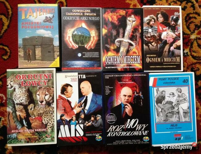 Kasety filmy VHS Xmen, Hulk, Hannibal, Braveheart, inne