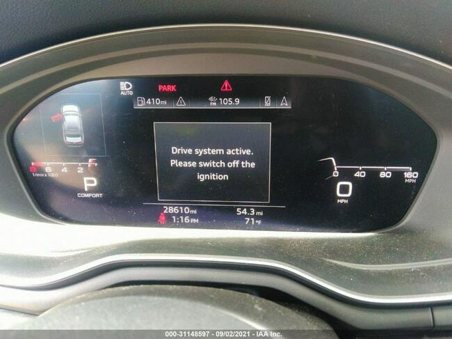 Audi A4 2020, 2.0L, 4x4, PREMIUM PLUS, od ubezpieczalni