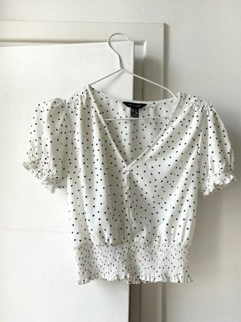 Bluzka z krótkim rękawem w kropki New Look