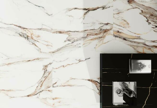 Płytki łazienkowe marmur Calacatta gold 120x60