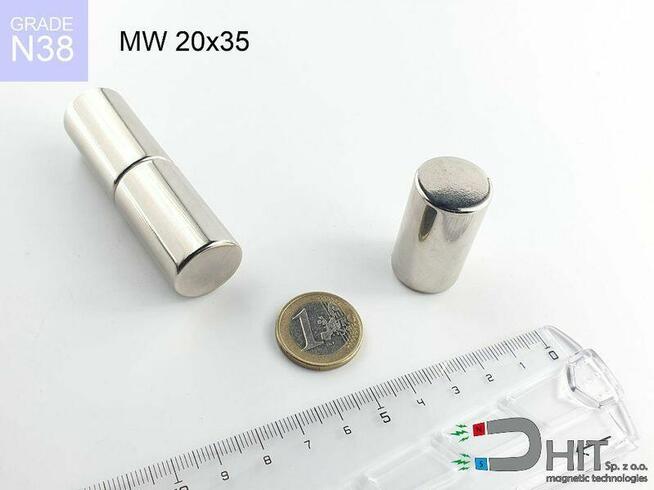 MW 20x35 [N38] magnes walcowy magnes neodymowy