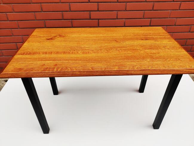 Stolik kawowy drewniany, plaster drewna, loft, żywica