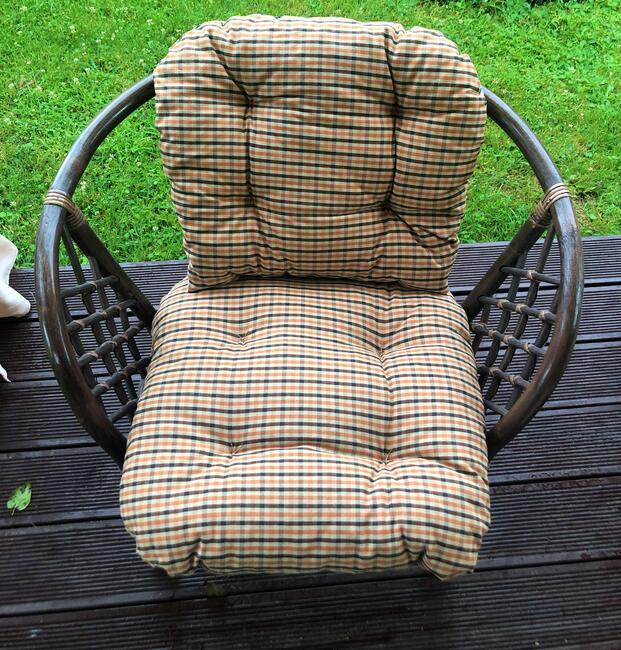 Zestaw mebli rattanowych BAHAMA Brown Brązowy, Biały, Nowy