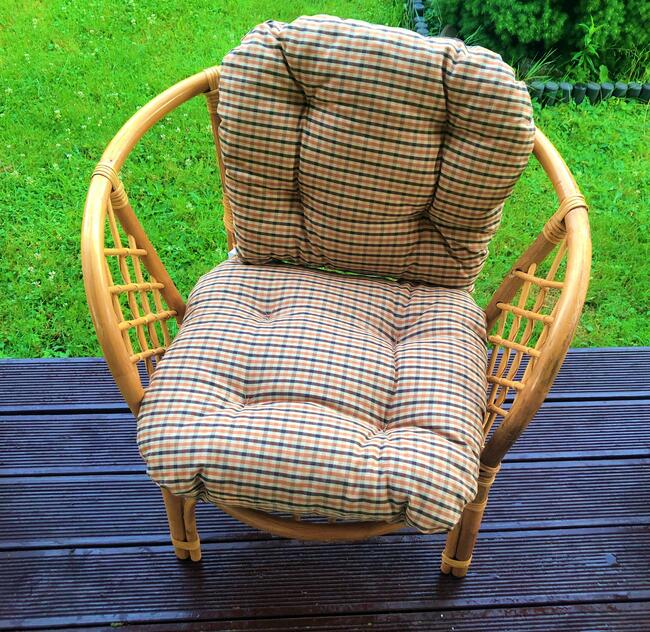 Zestaw mebli rattanowych BAHAMA Brown Brązowy, Biały, Nowy