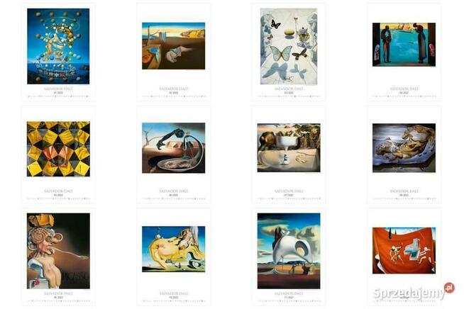 Salvador Dali 13 plakatów reprodukcje surrealizm obrazy
