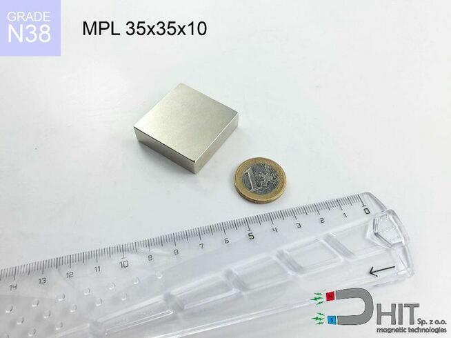 MPL 35x35x10 [N38] magnes płytkowy magnes neodymowy