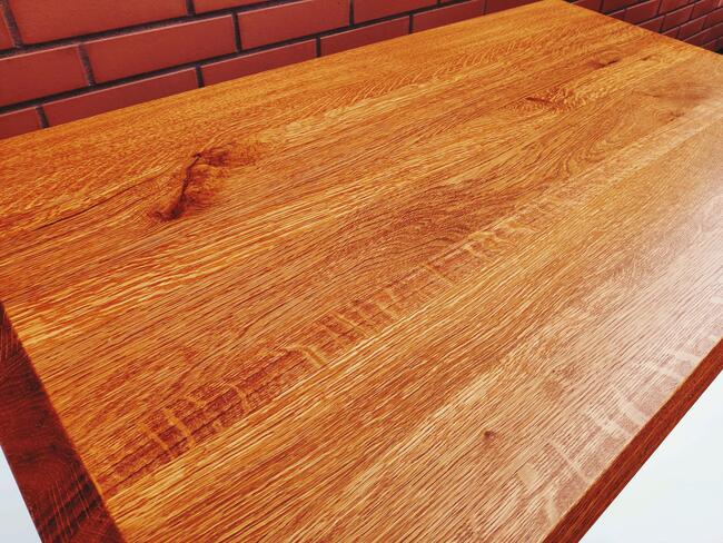 Stolik kawowy drewniany, plaster drewna, loft, żywica