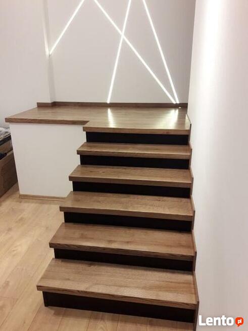 Schody na beton buk, dab, jesion