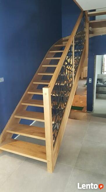 Schody na beton buk, dab, jesion