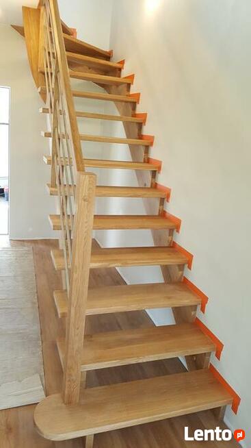 Schody na beton buk, dab, jesion