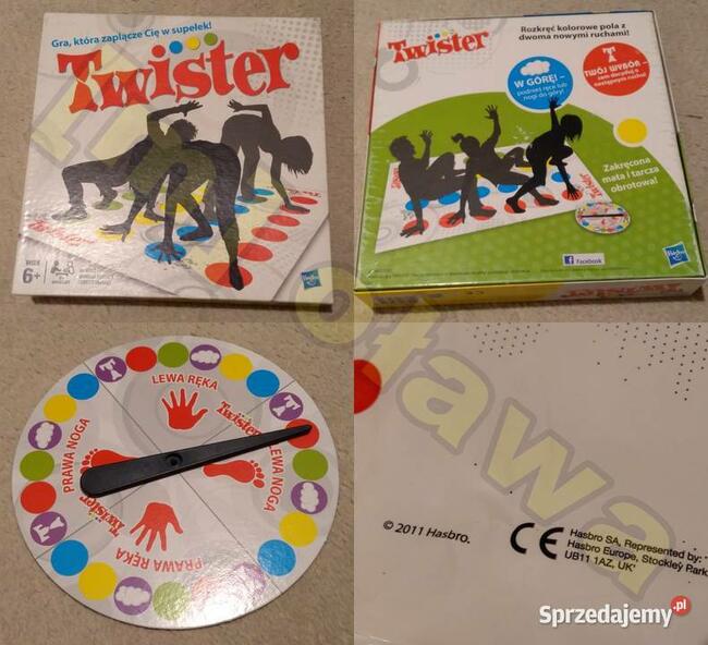 gra TWISTER rodzinna zręcznościowa mata tarcza hasbro ruch