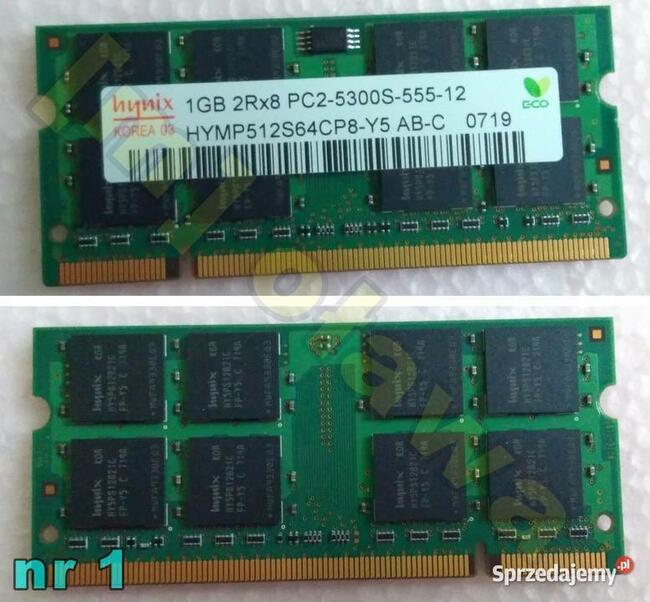 pamięć RAM DDR2 Hynix Samsung Corsair do laptopów notebooków