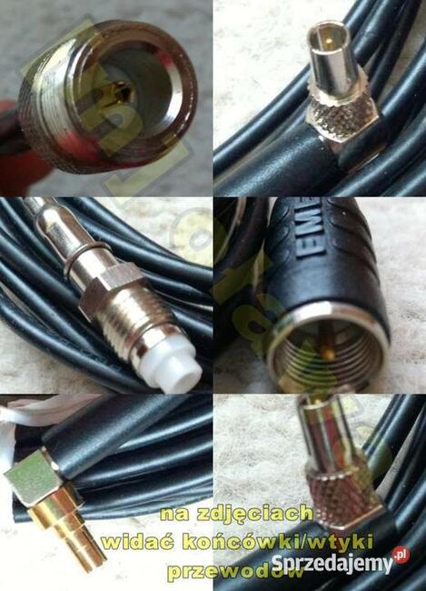 antena GSM długa 125 cm dobry zasięg do modemów full zestaw